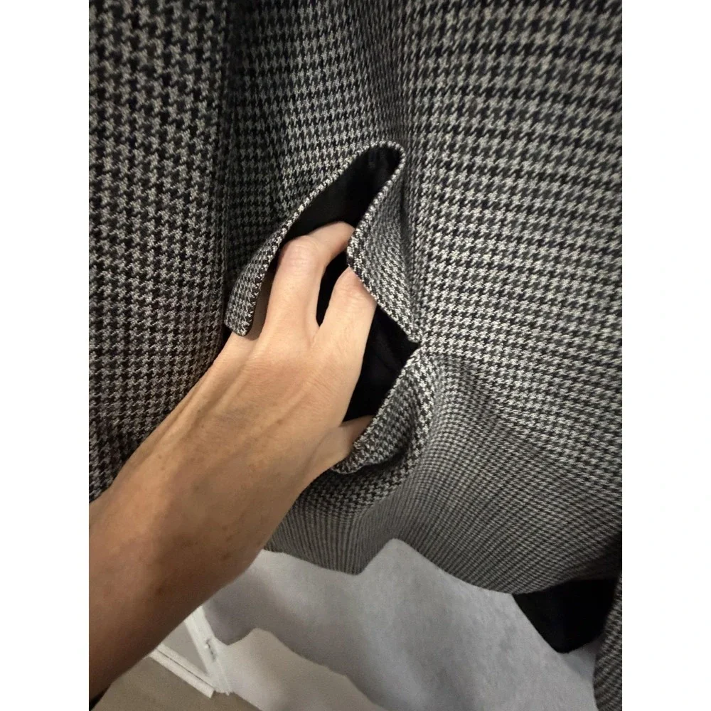 Chaps Ralph Lauren Blazer Sport Coat Mens 44L Gray Wool Check‎ Tweed Jacket